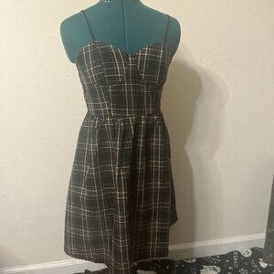 Romwe: plaid dress